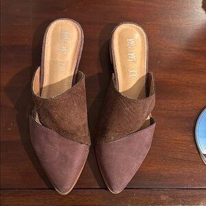 Brown Pointed Toe Women's Shoes